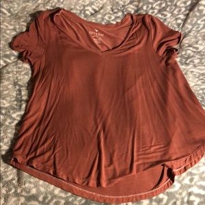 Pink v-neck t-shirt from American Eagle.Medium.